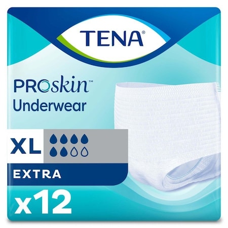 Tena Proskin Extra Protective Tena Ultimate-Extra Absorbent Underwear, Extra Large, 12PK 72425